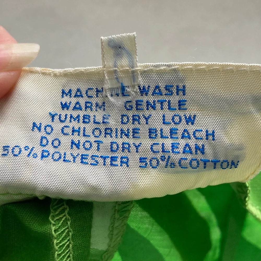 VTG 60-70s Patterned Wide Leg Pants - Picture 10 of 12